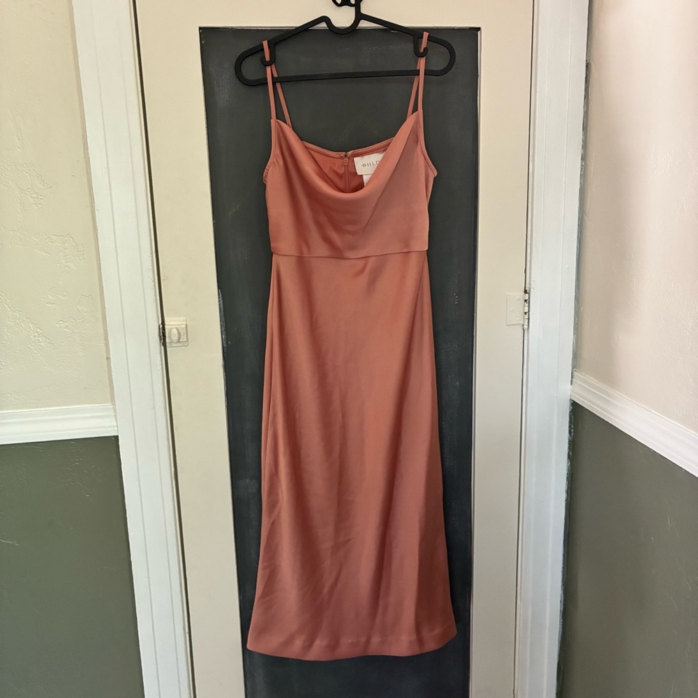 BHLDN Terracotta Midi Dress